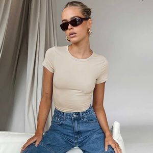 Princess Polly Handa Top Bone